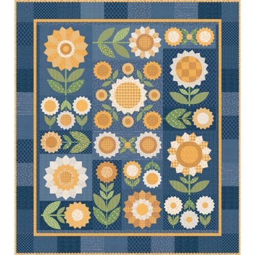 KT-18132 Fresh as a Daisy Quilt Kit with Collector's Box by Lori Holt