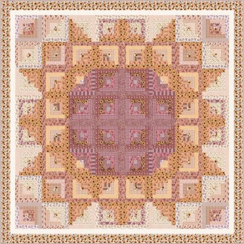 KT-18280 Sunflower in the Cabin Quilt Kit with Collectors Box by Modern Prairie, Riley Blake