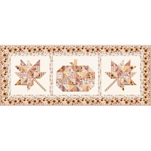 KT-18281 Harvest Table Runner Quilt Kit with Collectors Box by Modern Prairie, Riley Blake
