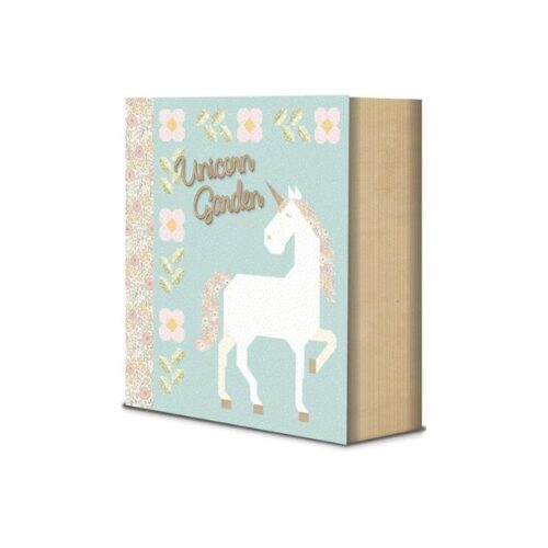 KT-18320 Unicorn Garden Quilt Kit with Collectors Box by Apples and Beavers, Riley Blake