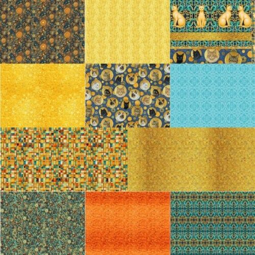 Klimty Cats Fat Quarter Pack (11 Pieces) by Patrick Lose (Cut in House)
