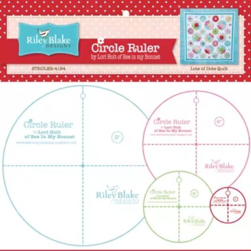 Lori Holt Circle Rulers With 9in , 6in , 4in and 2in