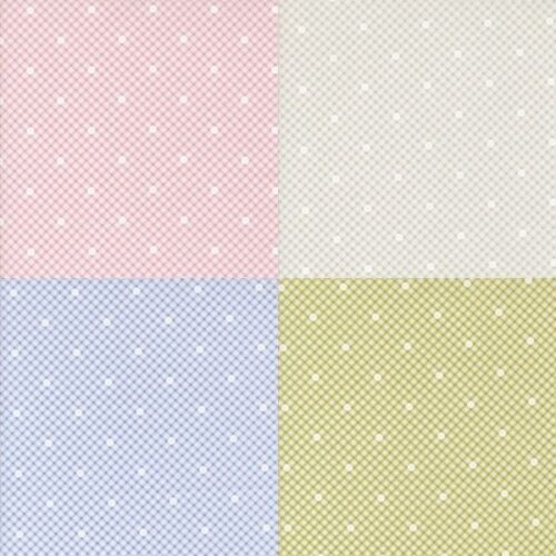 Memory Lane Gingham Fat Quarter Pack (4 pcs) by Brenda Riddle Designs