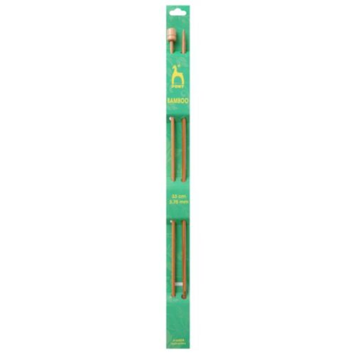 Pony Bamboo 3.75mm Single Point Knitting Needles 33cm