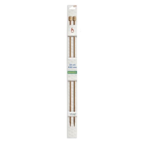 Pony Bamboo 4.5mm Single Point Knitting Needles 33cmPony Bamboo 4.5mm Single Point Knitting Needles 33cm