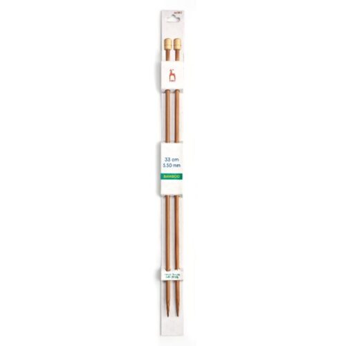 Pony Bamboo 5.5mm Single Point Knitting Needles 33cm