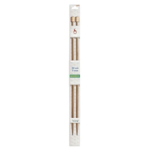 Pony Bamboo 7mm Single Point Knitting Needles 33cm