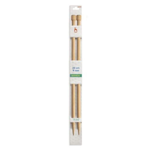 Pony Bamboo 9mm Single Point Knitting Needles 33cm
