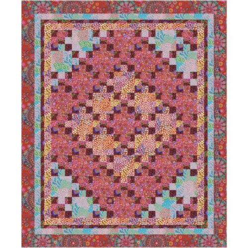 Round and Round Quilt Kit Warm, Kaffe Fassett Cotton Lawn