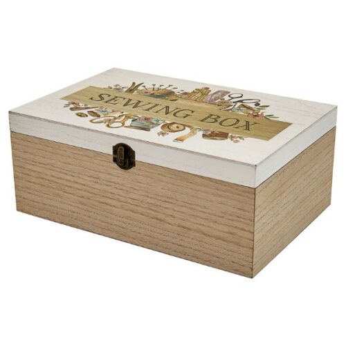 TN017 Wooden Sewing Storage Box