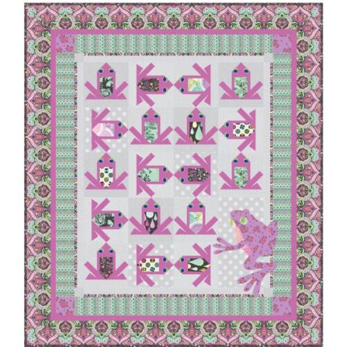 You Must Be Croaking Quilt Kit, Prince Charming Déjà Vu by Tula Pink