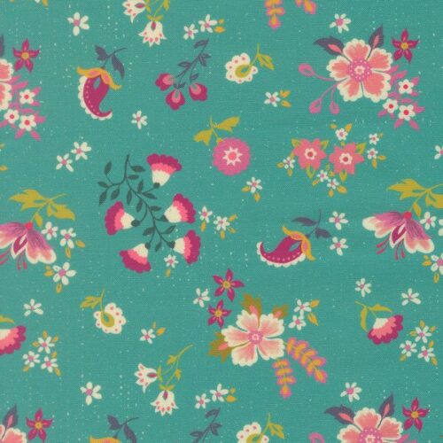 11982 16 Davina Florals Blue Chill, Sitara by Crystal Manning