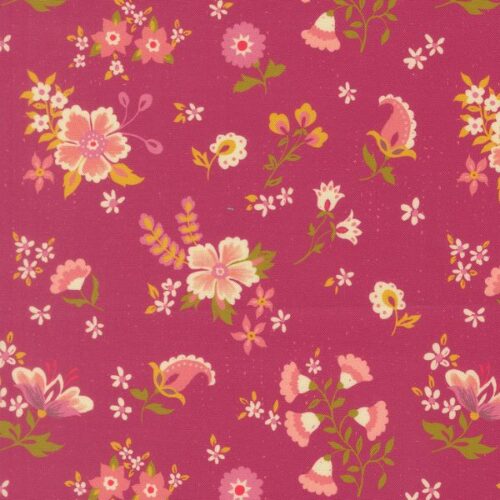 11982 24 Davina Florals Pomegranate, Sitara by Crystal Manning