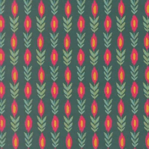 11984 14 Vines Stripes Dark Teal, Sitara by Crystal Manning