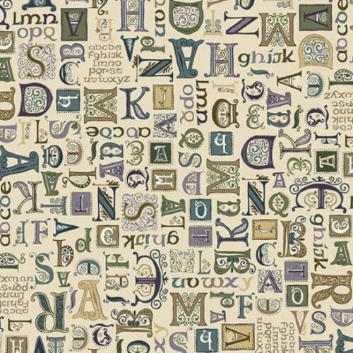 207-Q Script Cream, Kindred by Makower