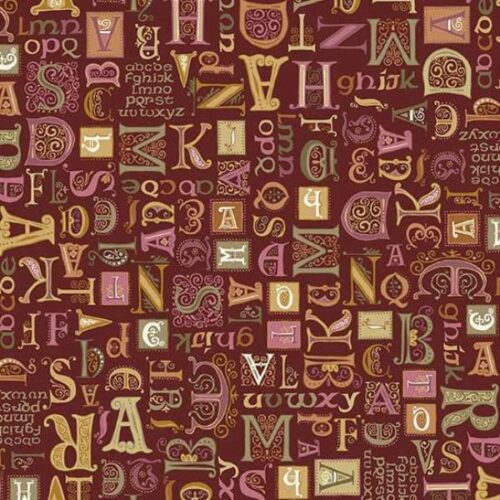 207-R Script Red, Kindred by Makower