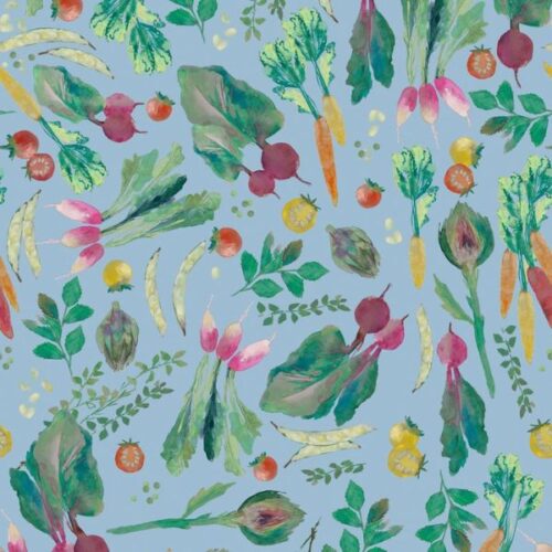 BG078 Vegetable Patch Cornflower, Vegetable Patch by Bluebellgray