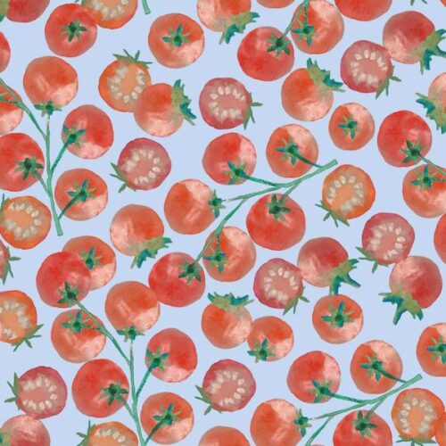 BG079 Vine Tomatoes Red, Vegetable Patch by Bluebellgray