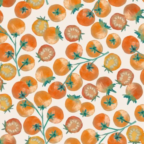 BG080 Vine Tomatoes Orange, Vegetable Patch by Bluebellgray