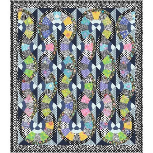 Contrast Fanare Quilt Kit by Kaffe Fassett Collective