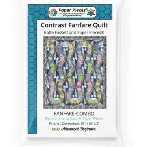 Contrast Fanare Quilt Pattern and Papers by Kaffe Fassett Collective
