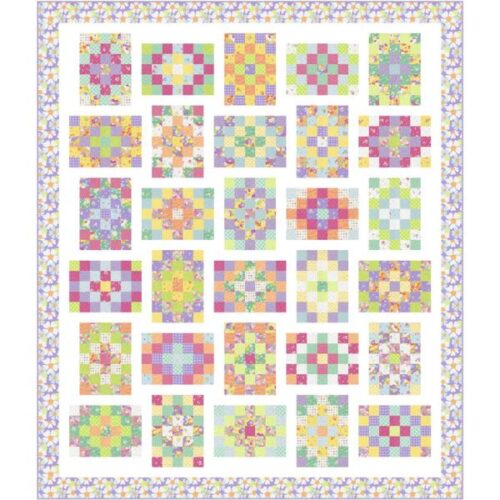 KIT29250 Granny Shuffle Quilt Kit, Joysome by Corey Yoder of Coriander Quilts