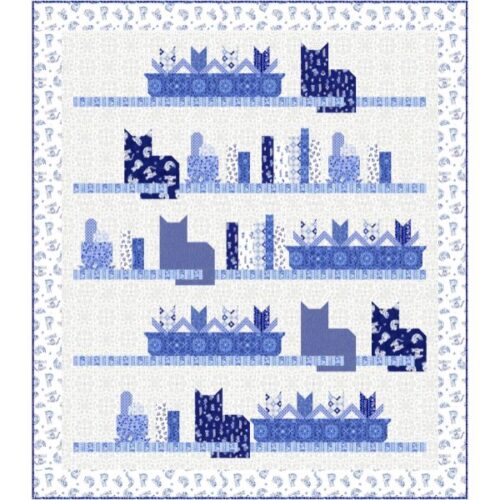 Office Cats Quilt Kit, Chateau Meow by Whistler Studios