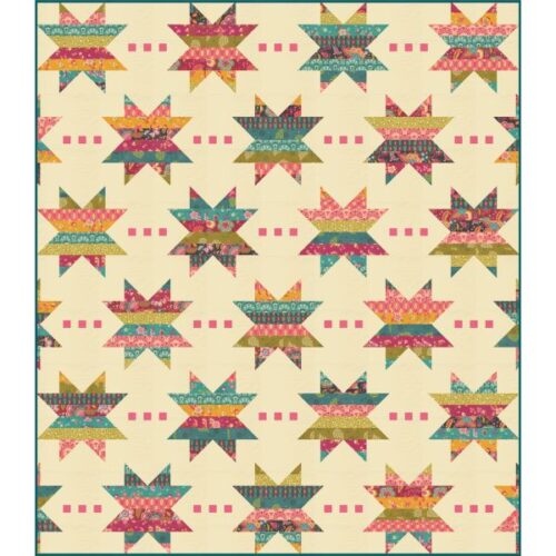 Spaced Out Light Quilt Kit, Sitara by Crystal Manning