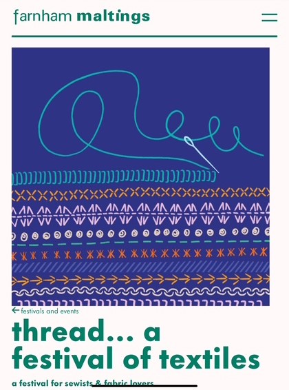 thread... a festival of textiles Farnham Maltings