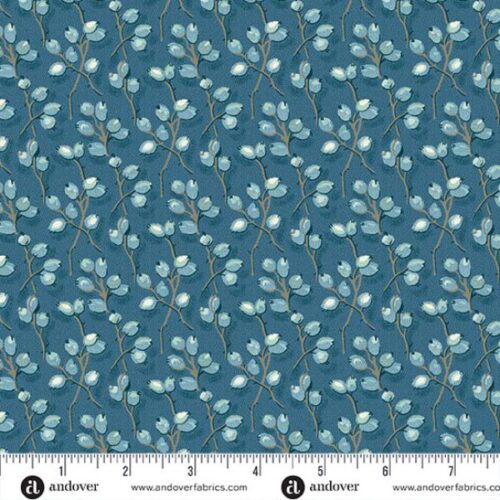 10539-B Barberry Slate, Secret Stash Blue Willow by Edyta Sitar