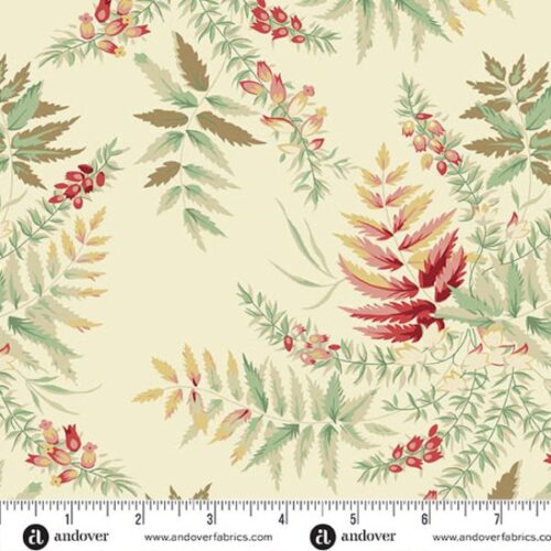 10541-L Fern Almond, Secret Stash Blue Willow by Edyta Sitar
