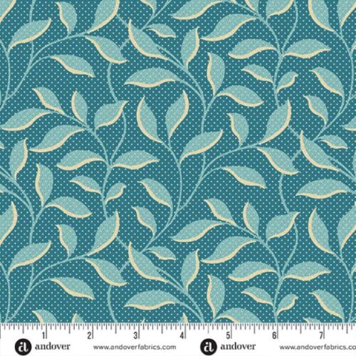 10546-B Morning Glory Horizon, Secret Stash Blue Willow by Edyta Sitar