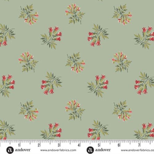 10571-G Corsage Sage, Secret Stash Blue Willow by Edyta Sitar