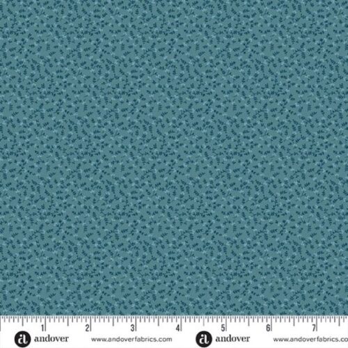 10575-B Meadow Teal, Secret Stash Blue Willow by Edyta Sitar