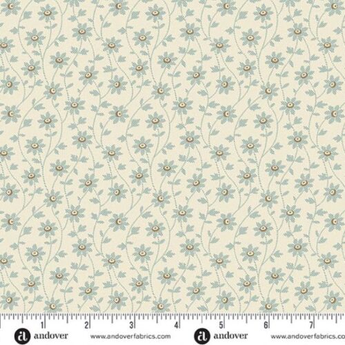 10583-L Slash Vine Vanilla, Secret Stash Blue Willow by Edyta Sitar
