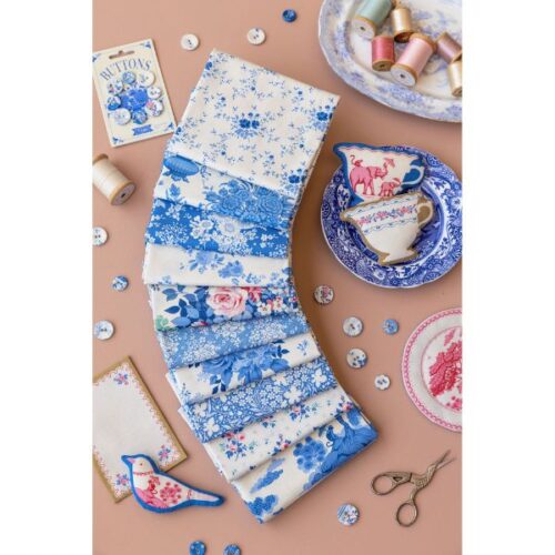 Light Fat Quarter Pack (10 pieces), Something Blue by Tilda (Cut in House)
