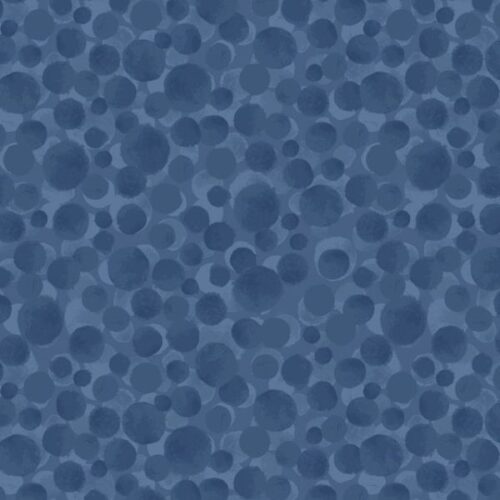 BBF04 Mid Blue Bumbleberries Flannel, Country Comforts Flannel by Lewis & Irene