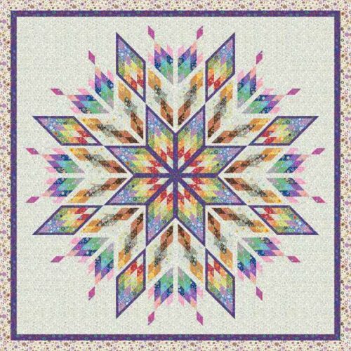 Confetti Cake Quilt Kit, Ode to Roman Glass by Kaffe Fassett