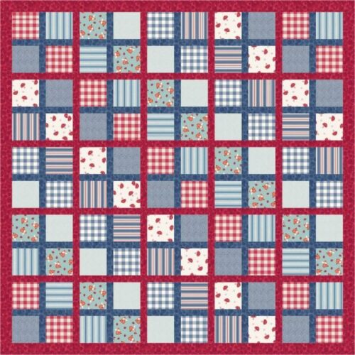 Country Comforts Flannel Quilt Kit 2 by Lewis & Irene