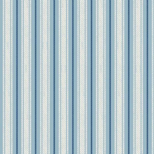 F2A Soft Blue Ticking Stripe Flannel, Country Comforts Flannel by Lewis & Irene