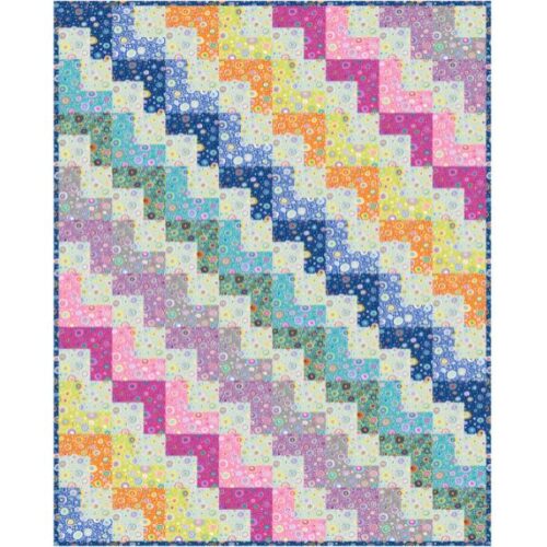 Firelight Pastel Quilt Kit, Ode to Roman Glass by Kaffe Fassett