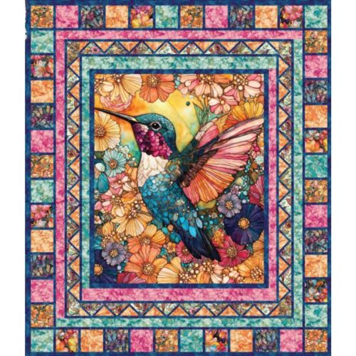 Humming Beauty Quilt Kit, Flight of Beauty by Peggy Collins