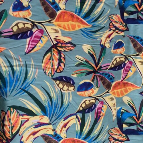 JLV0334 Floral Viscose Dressmaking Fabrics