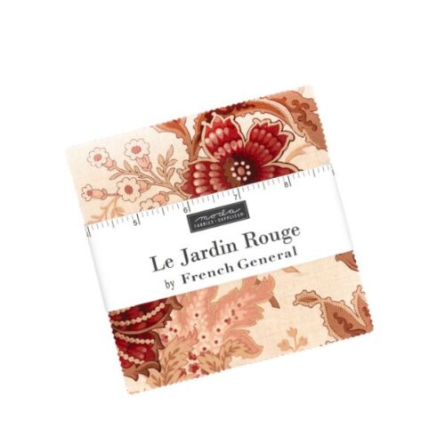 Le Jardin Rouge 5 Charm Pack (42 pcs) by French General PP36150