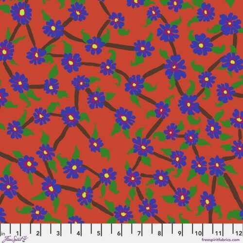 PWBM106.Red Mayflower, Brandon Mably for Kaffe Fassett Collective