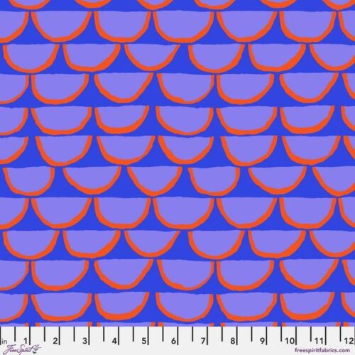 PWBM107.Blue Segments, Brandon Mably for Kaffe Fassett Collective