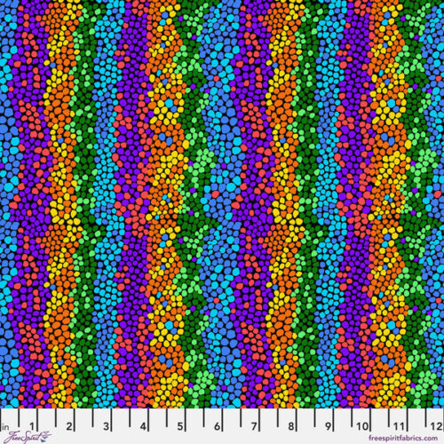 PWBM110.Bright SM Pebble Mosaic, Bits and Bobs by Brandon Mably for Kaffe Fassett Collective
