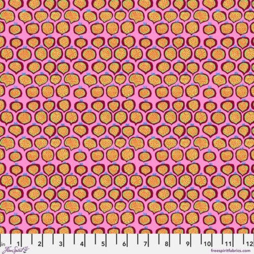 PWBM113.Pink SM Pomegranate, Bits and Bobs by Brandon Mably for Kaffe Fassett Collective