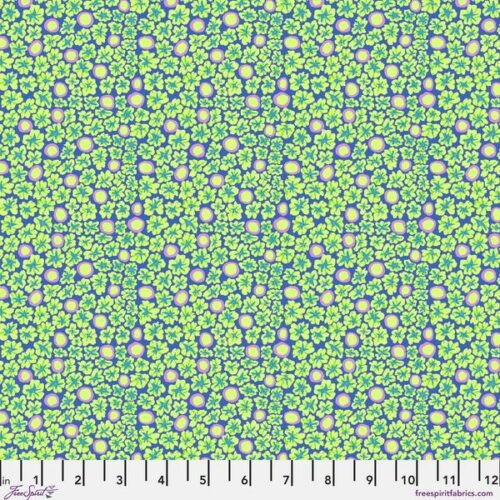 PWBM114.Periwinkle Primulas, Bits and Bobs by Brandon Mably for Kaffe Fassett Collective