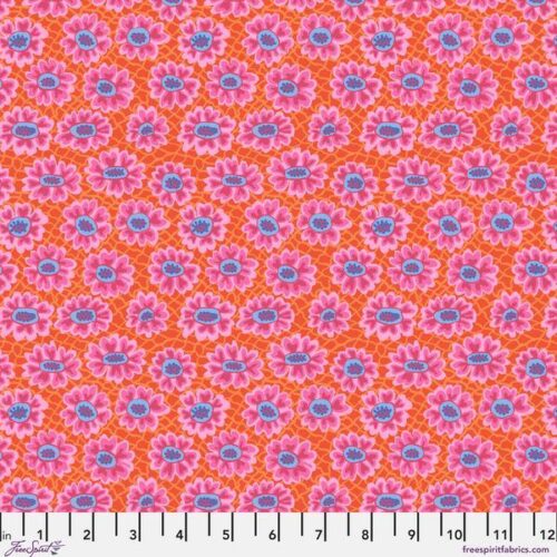 PWBM116.Red Flower Net, Bits and Bobs by Brandon Mably for Kaffe Fassett Collective